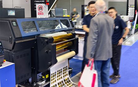 ITMA ASIA + CITME 2024: A new breakthrough in the foil gold solution of UV DTF printer